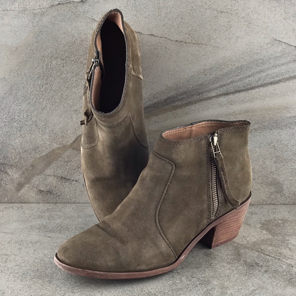 Madewell Suede Booties Size 9.5 Brown